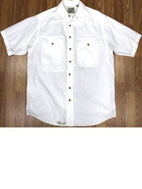 MEDIUM TALL, MT | TRAVELSMITH REGULAR FIT 100% COTTON WORK SHIRT WHITE